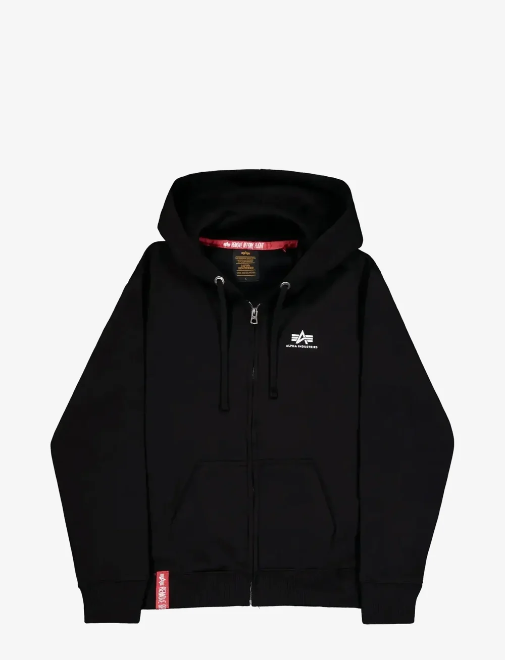 Alpha Industries - Basic Zip Hoodie Small Logo - kapuutsiga dressipluusid - black - 1