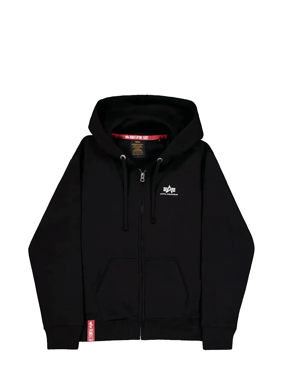 Alpha Industries - Basic Zip Hoodie SL - sweatshirts - black - 1