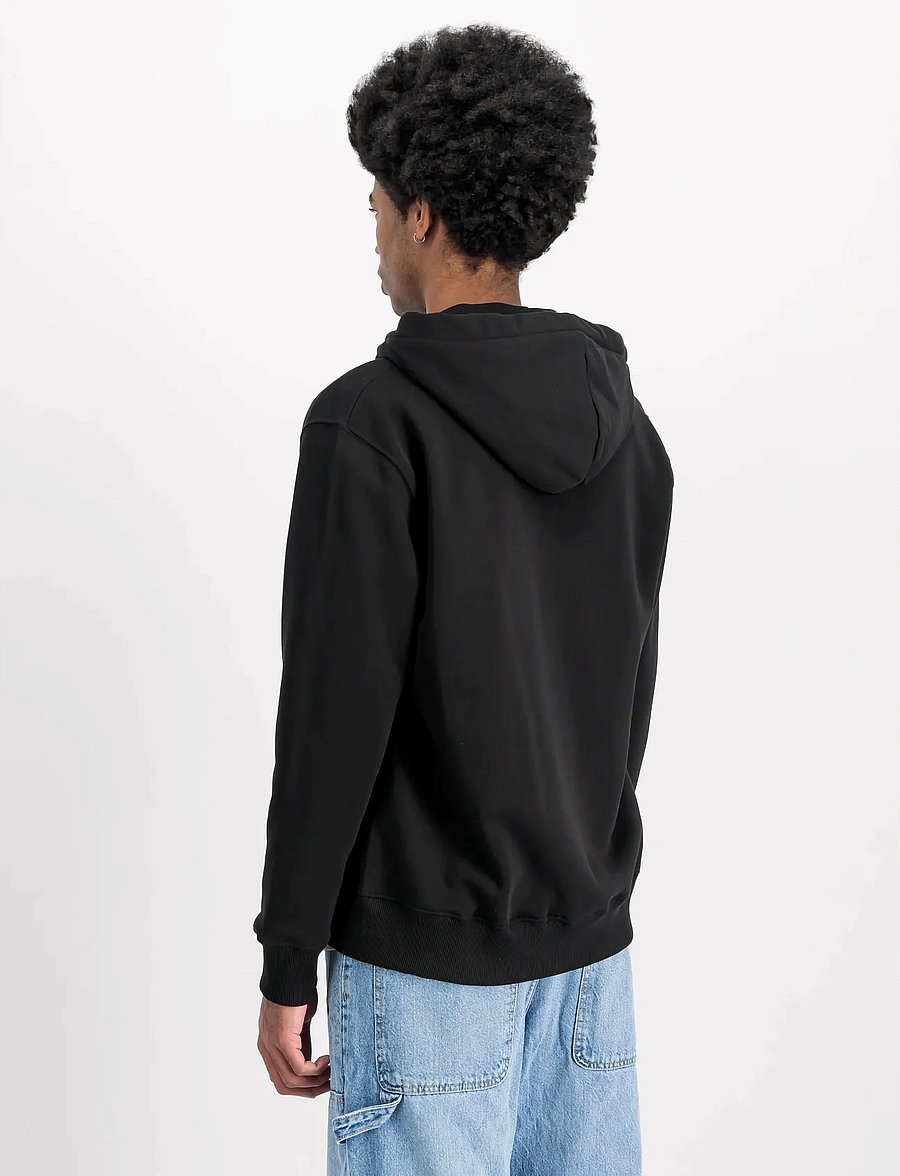 Alpha Industries - Basic Zip Hoodie SL - sweatshirts - black - 3