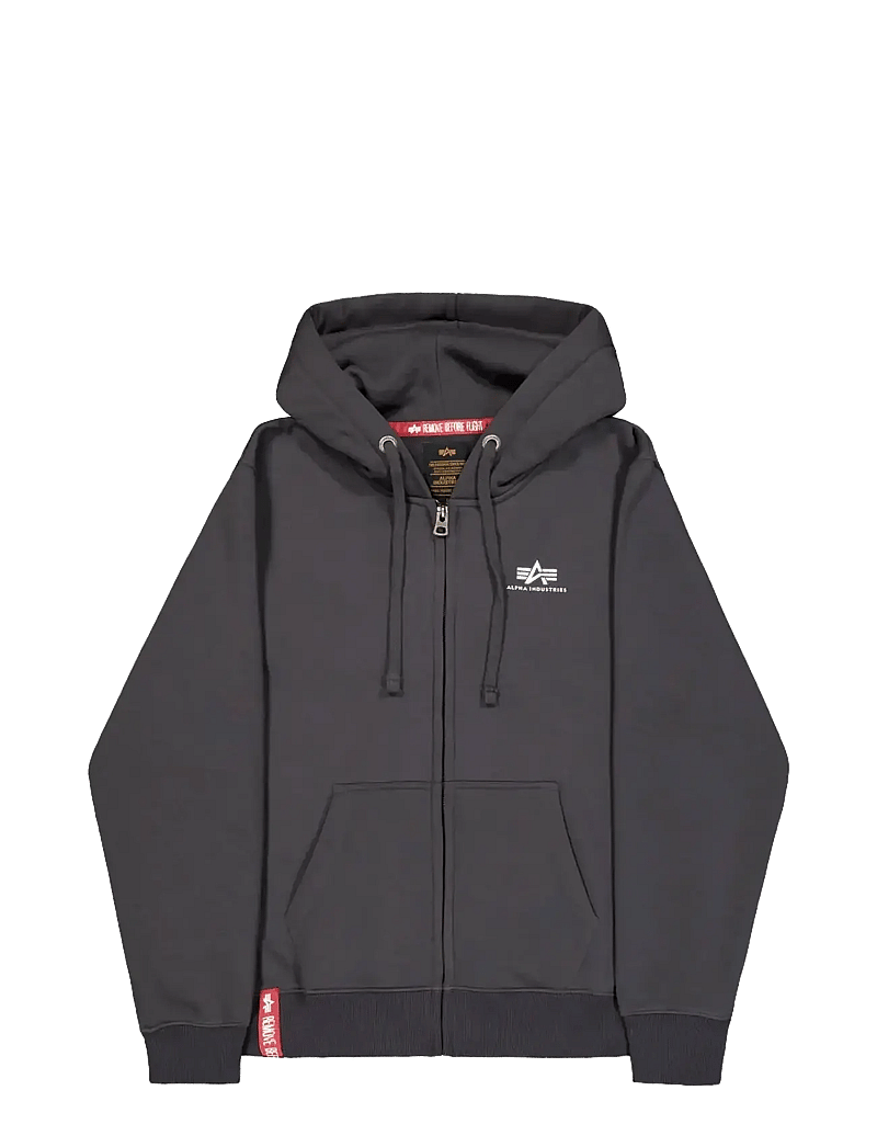 Alpha Industries - Basic Zip Hoodie SL - kapuzenpullover - vintage grey - 1