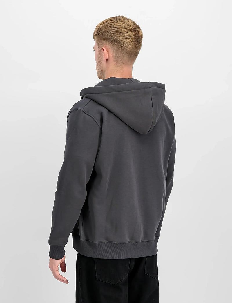 Alpha Industries - Basic Zip Hoodie SL - kapuzenpullover - vintage grey - 3