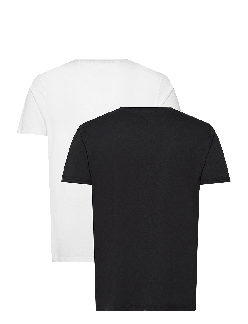 Alpha Industries - Alpha Label T-Shirt 2 Pack - multipack t-shirts - black/white - 1
