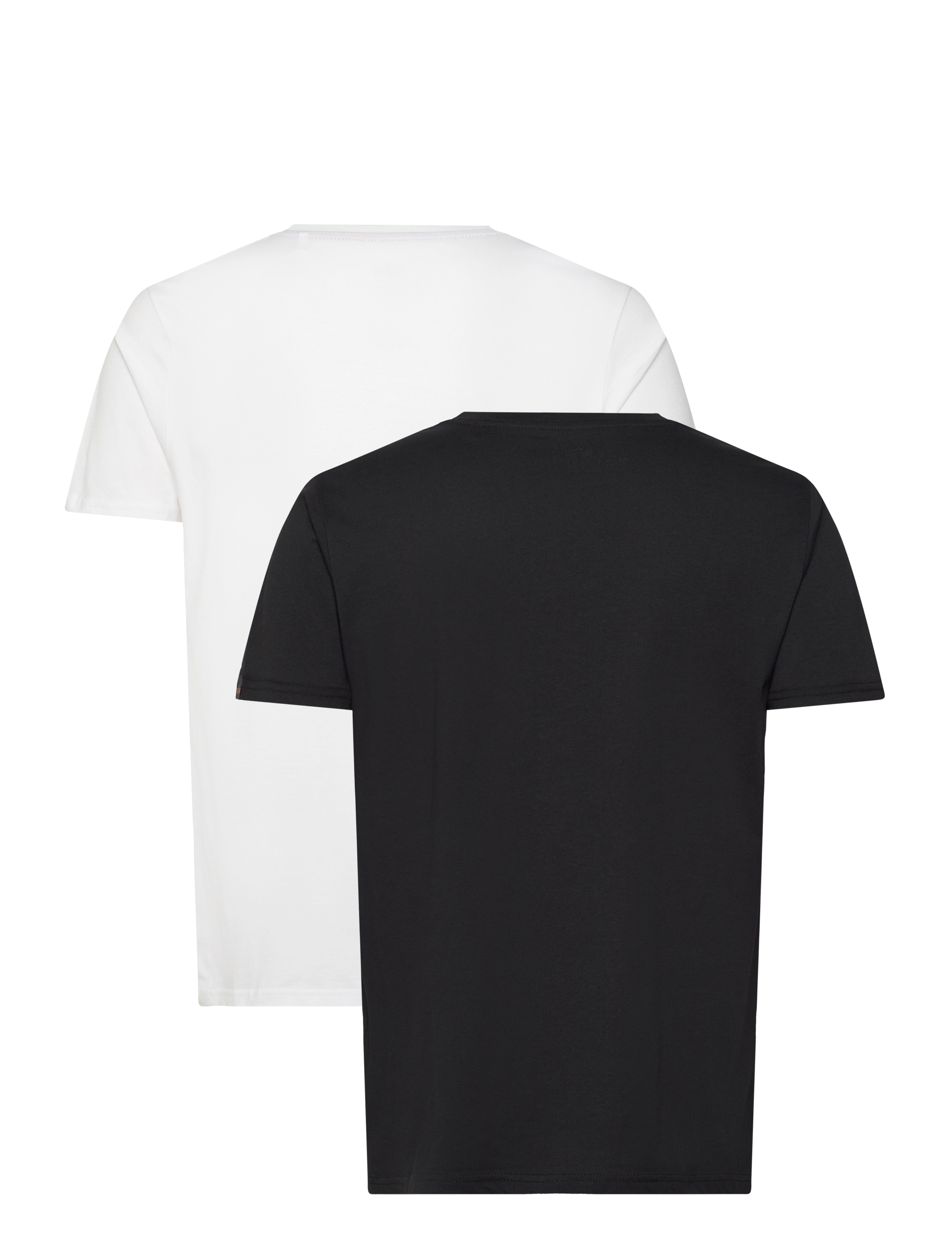 Alpha Industries - Alpha Label T 2 Pack - black/white - 2