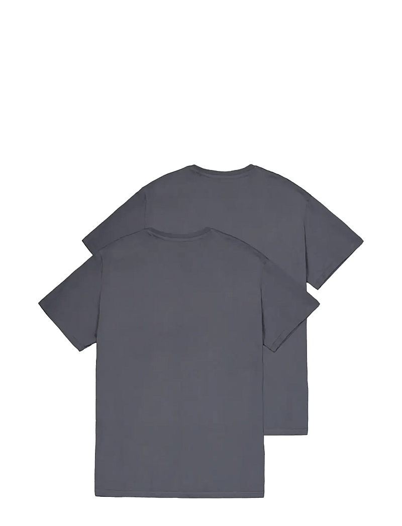 Alpha Industries - Alpha Label T-Shirt 2 Pack - t-shirts im multipack - greyblack/black - 2