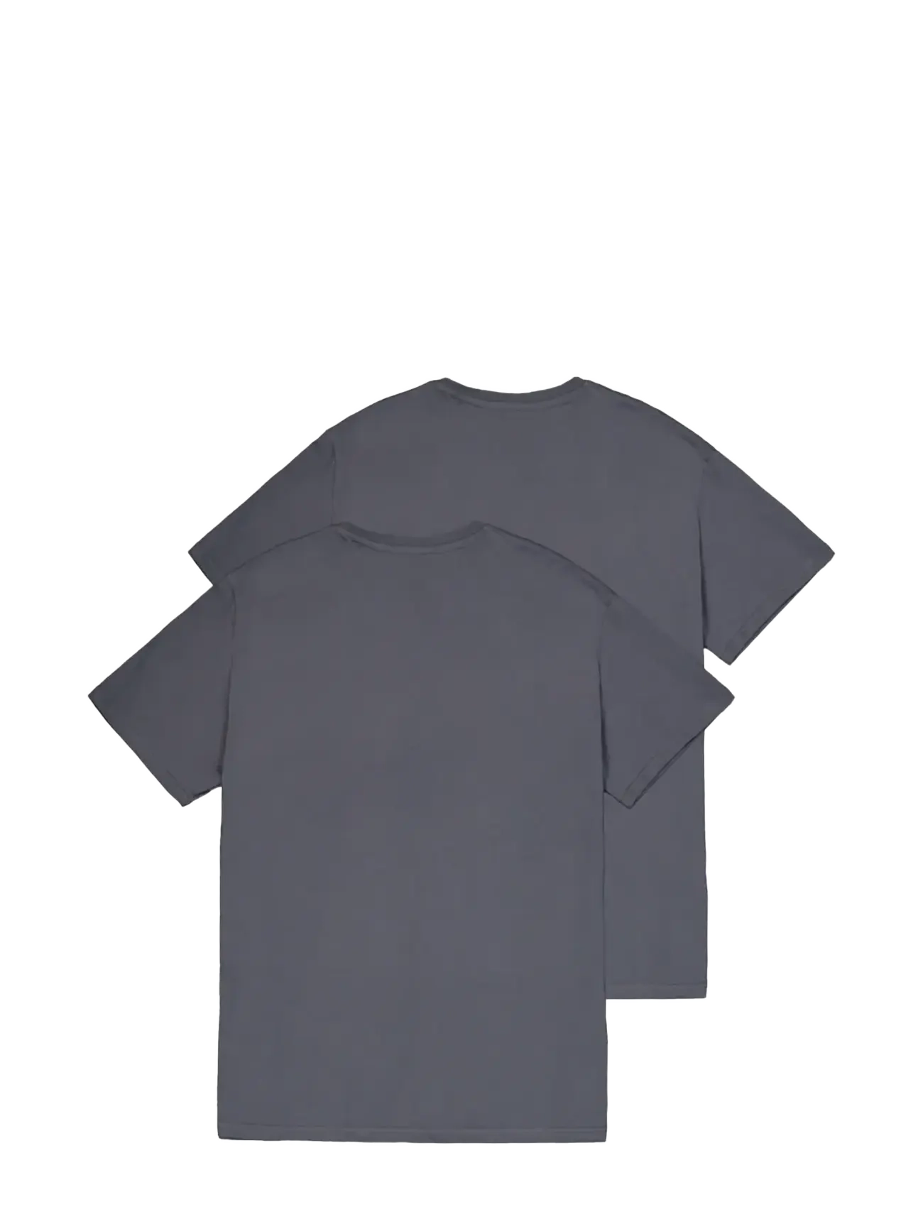 Alpha Industries - Alpha Label T-Shirt 2 Pack - stutterma bolir - greyblack/black - 2