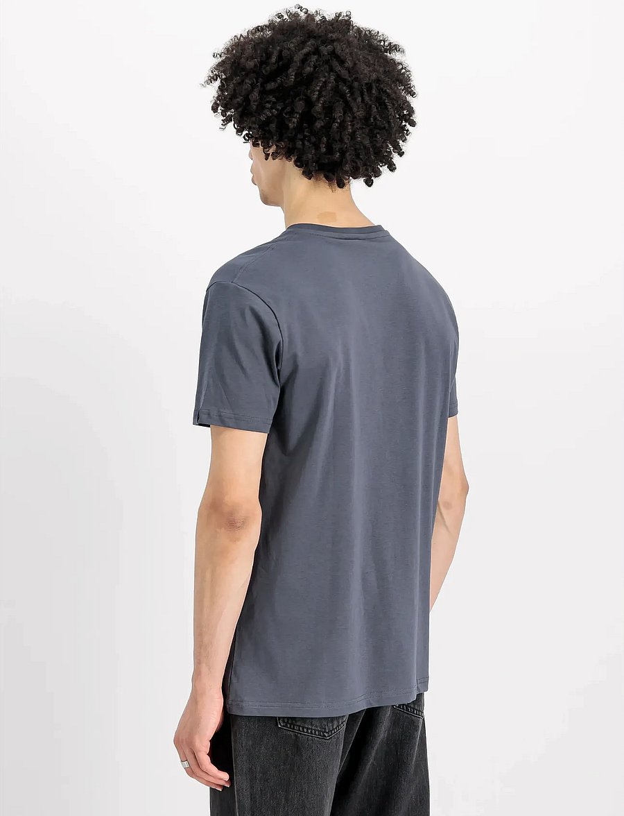 Alpha Industries - Alpha Label T-Shirt 2 Pack - t-shirts im multipack - greyblack/black - 3