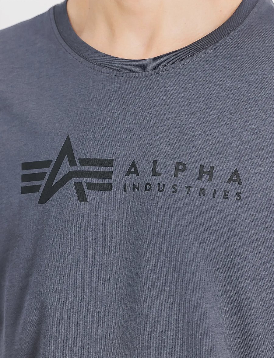 Alpha Industries - Alpha Label T-Shirt 2 Pack - t-shirts im multipack - greyblack/black - 4