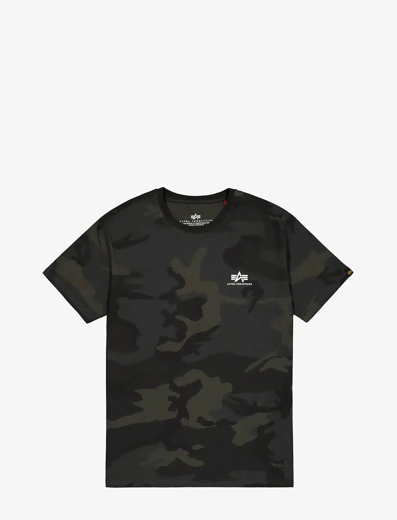 Alpha Industries - Backprint T Camo - autumn clothing - black camo - 0