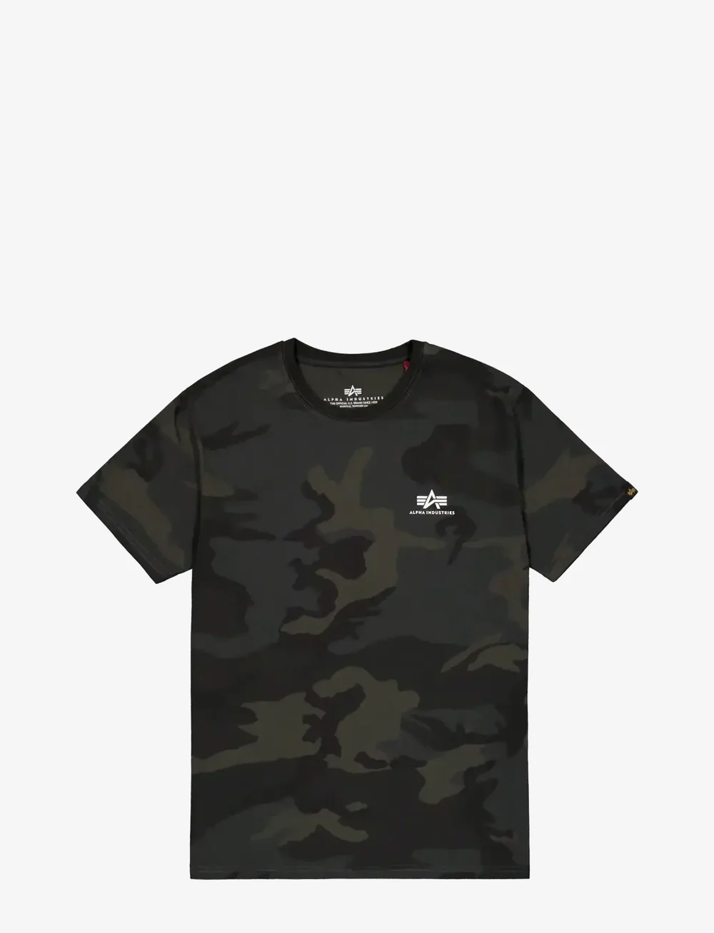 Alpha Industries - Backprint T Camo - kortärmade t-shirts - black camo - 1
