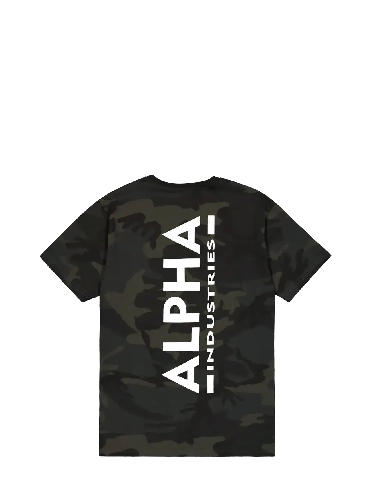 Alpha Industries - Backprint T Camo - zemākās cenas - black camo - 2