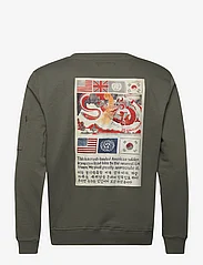 Alpha Industries - USN Blood Chit Sweater - džemperiai su gobtuvu - dark olive - 1