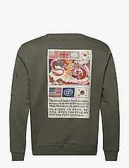 Alpha Industries - USN Blood Chit Sweater - džemperiai su gobtuvu - dark olive - 2