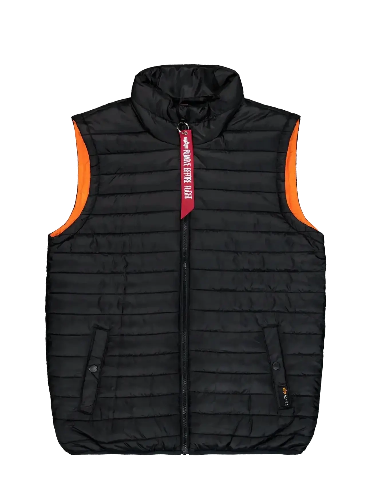 ALPHA INDUSTRIES Puffer Vest Hell Schwarz - M - Herren