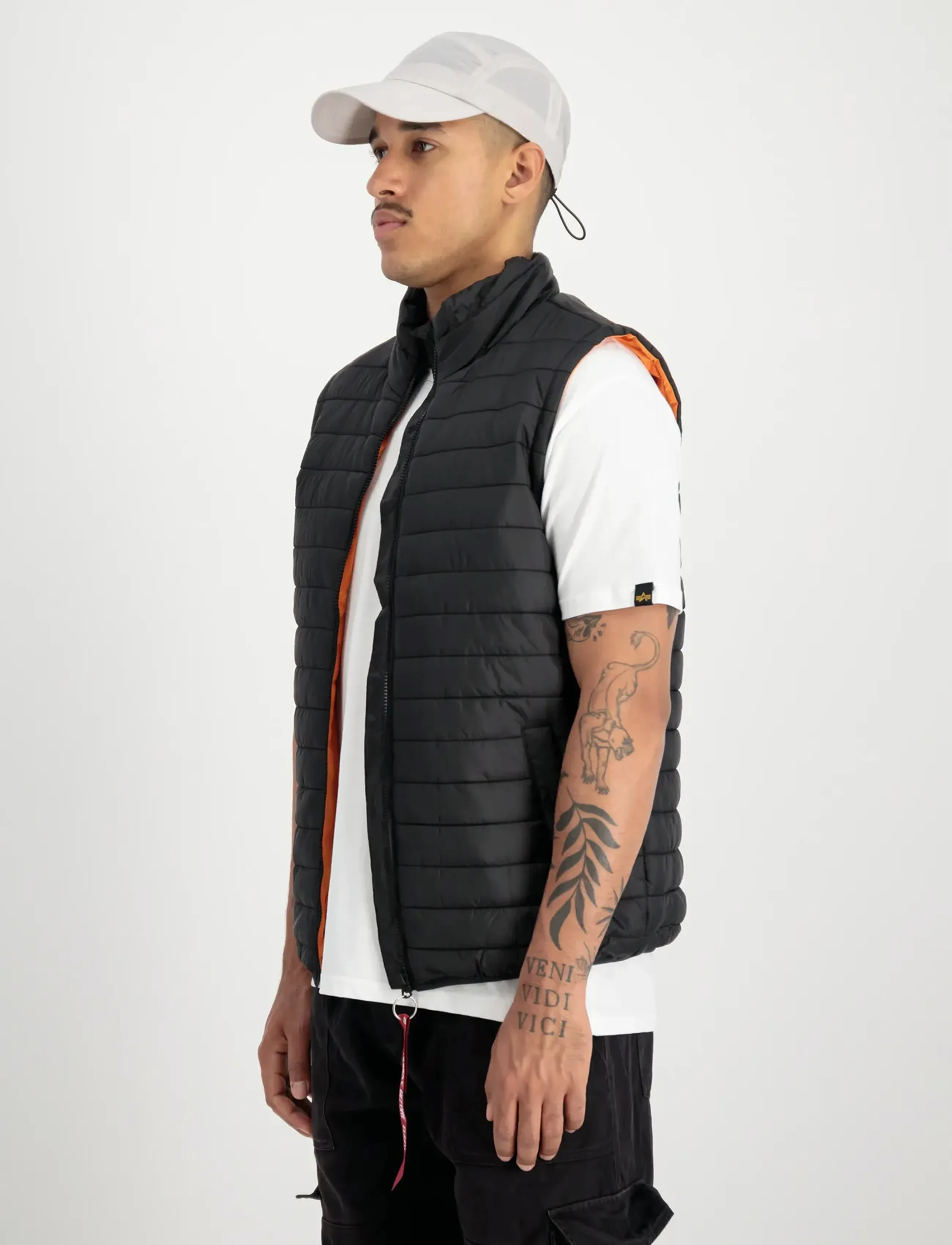 Alpha Industries Puffer Vest Light, S, Black, Overtøj > Veste, Herre