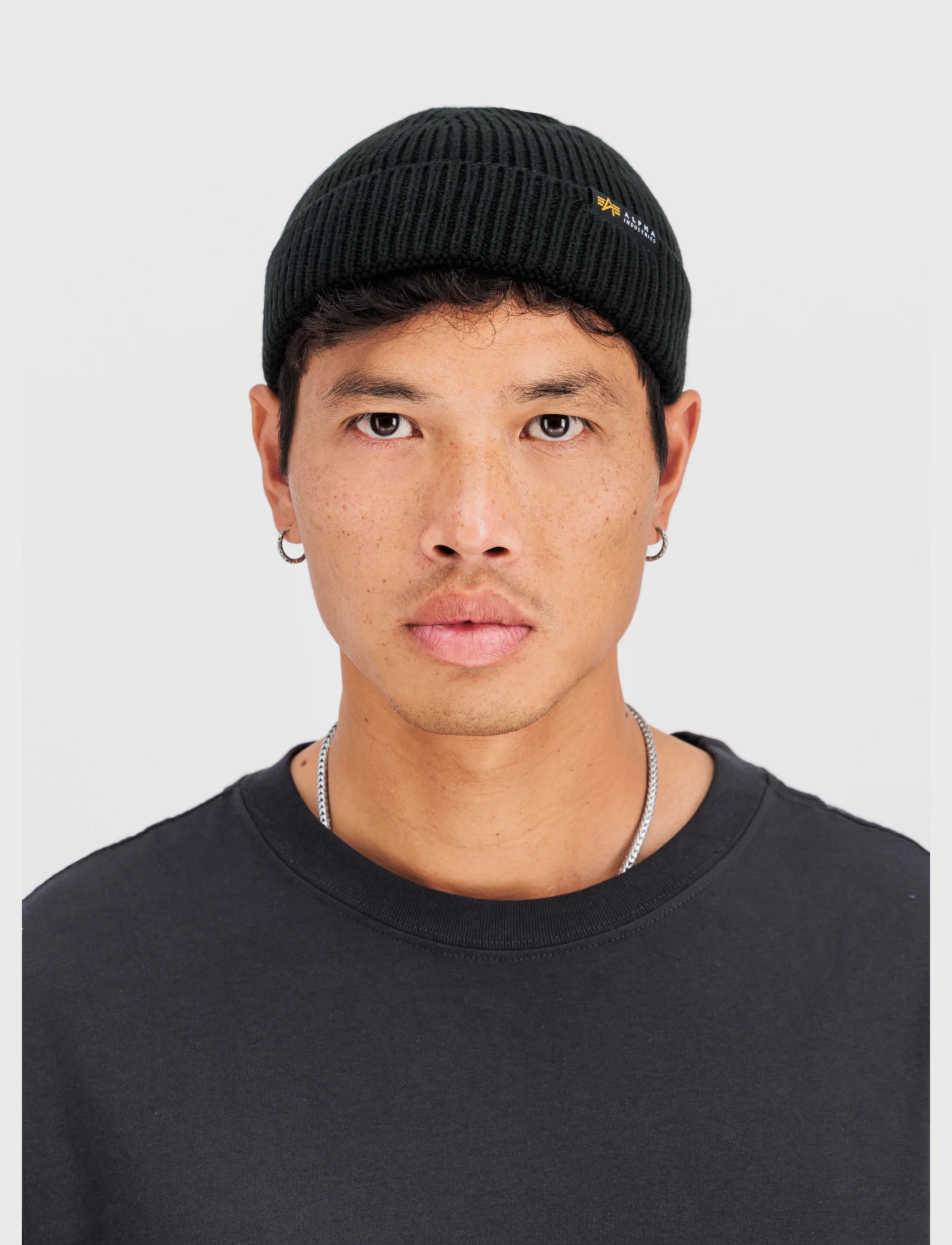 Alpha Industries Dockers Beanie, One Size, Black, Hovedbeklædning > Huer, Dame