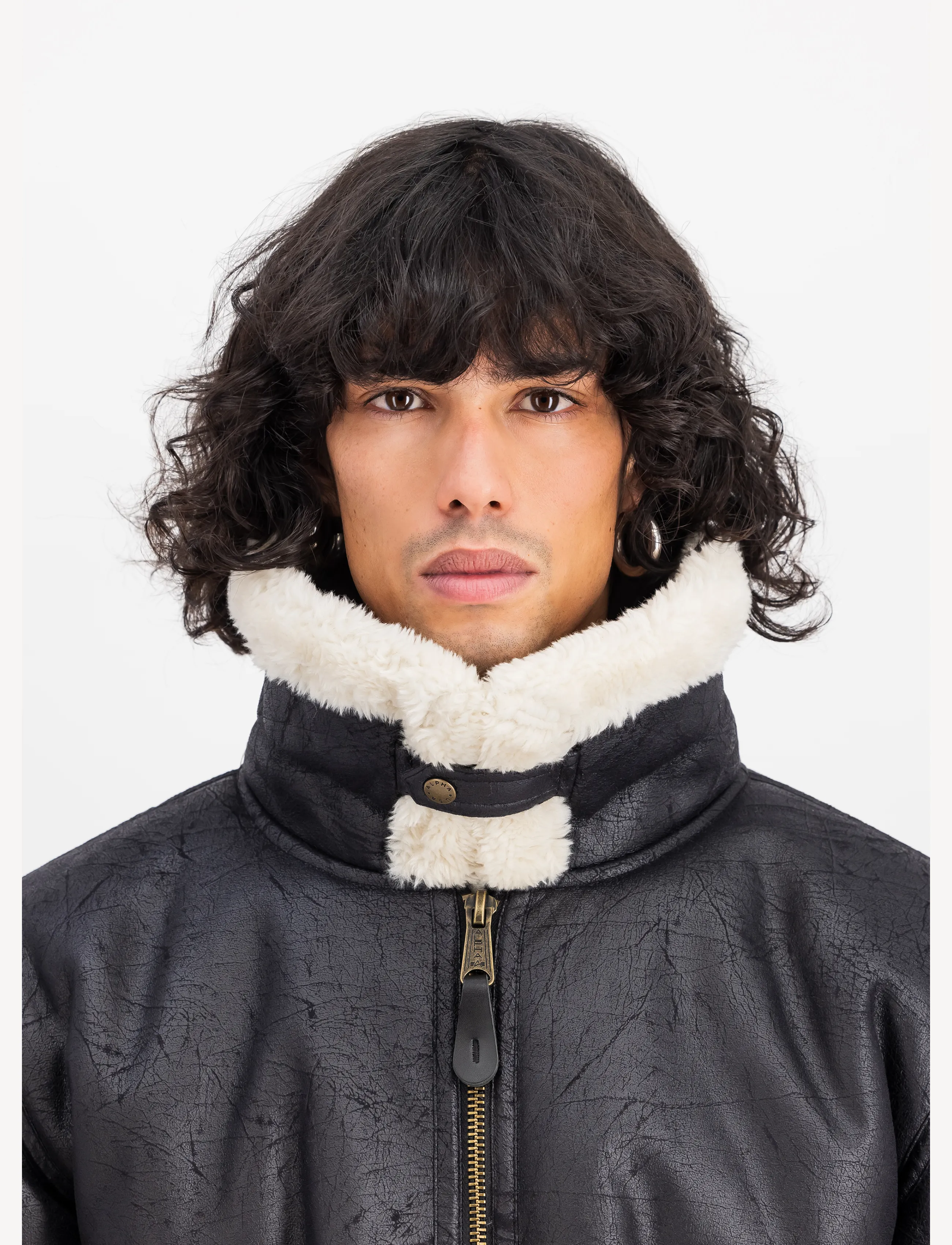 Alpha Industries - B-3 Faux Leather - black - 5