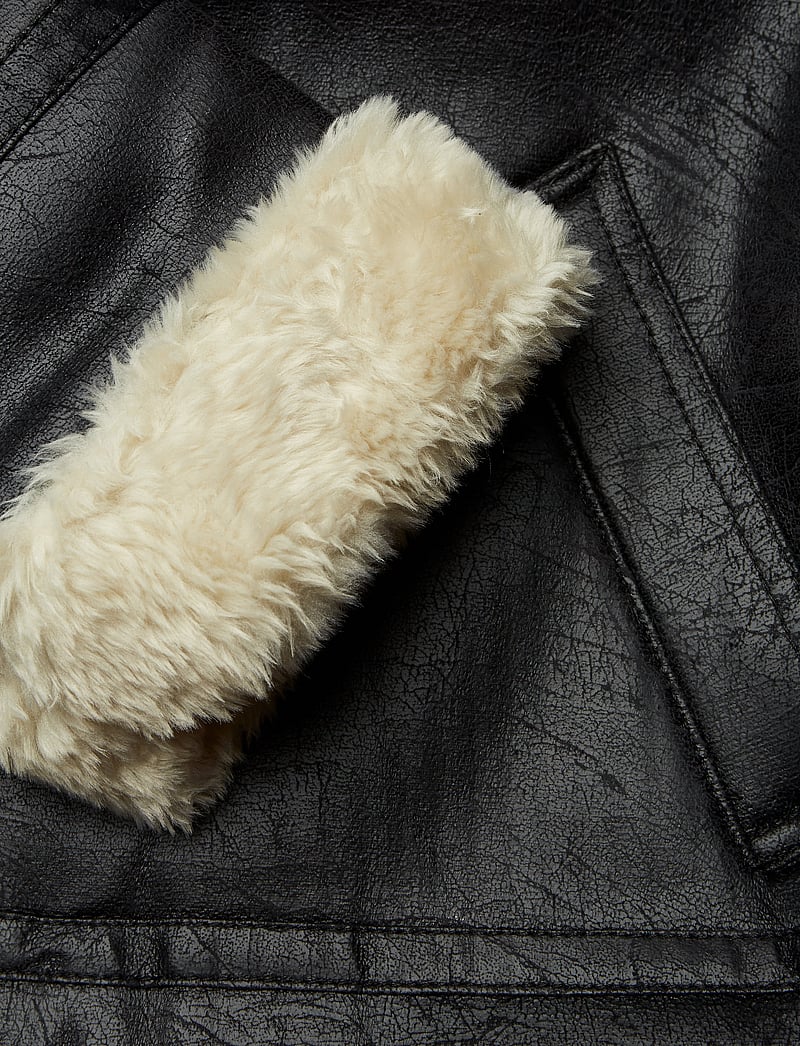 Alpha Industries - B-3 Faux Leather - herbstjacken - black - 3