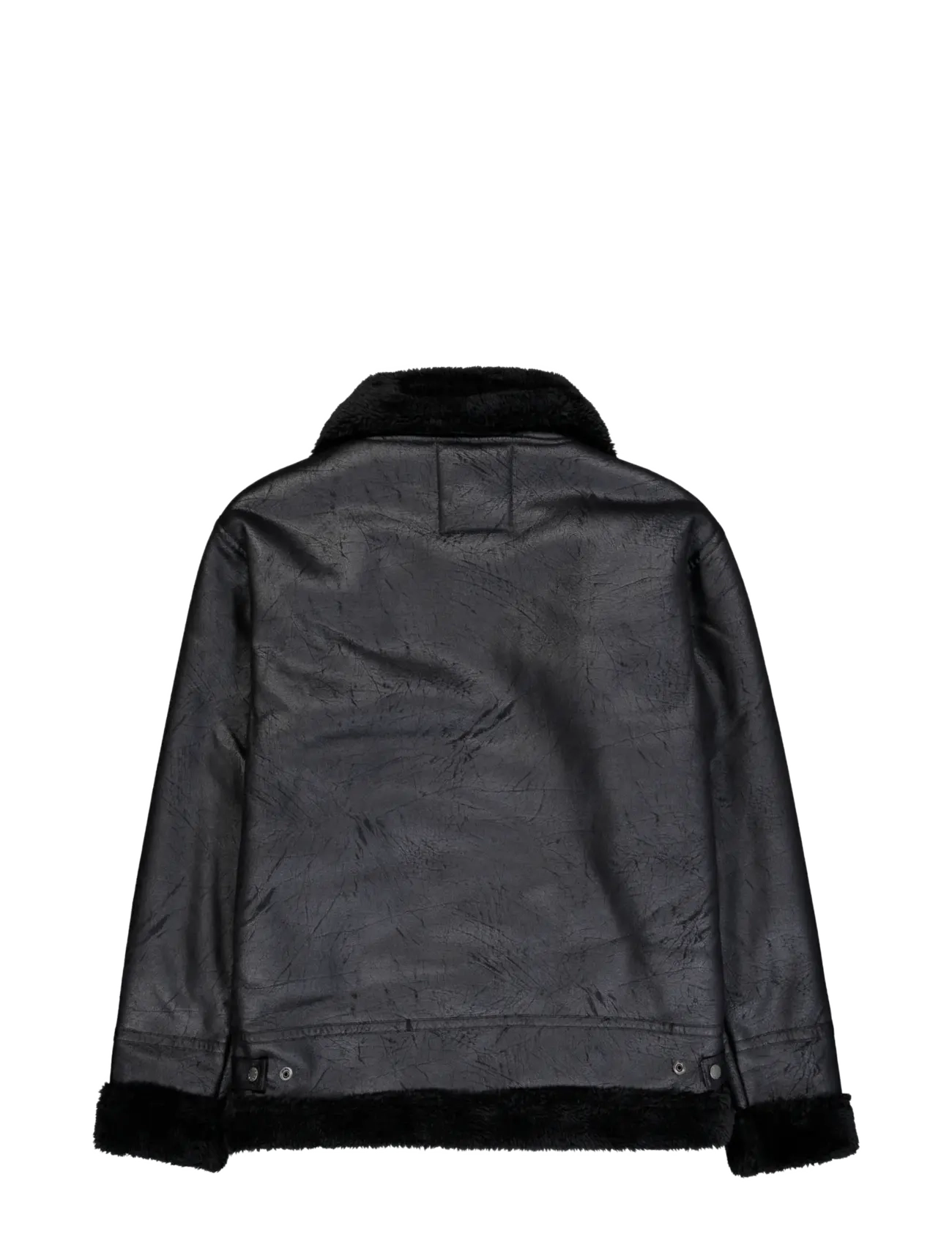 Alpha Industries - B-3 Faux Leather - winterjacken - black/black - 2