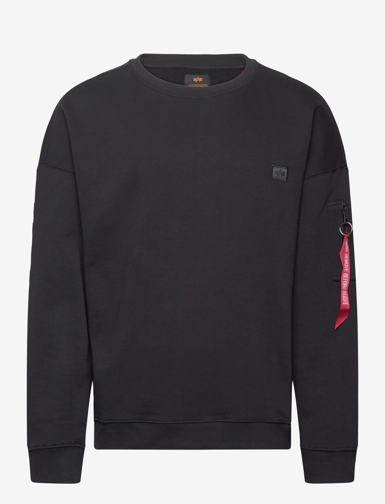 Alpha Industries - Alpha Essentials RL Sweater - dressipluusid - black - 0