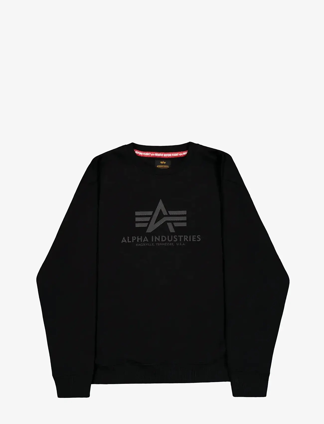 Alpha Industries - Basic Sweater Carbon - sweatshirts - black/black - 0
