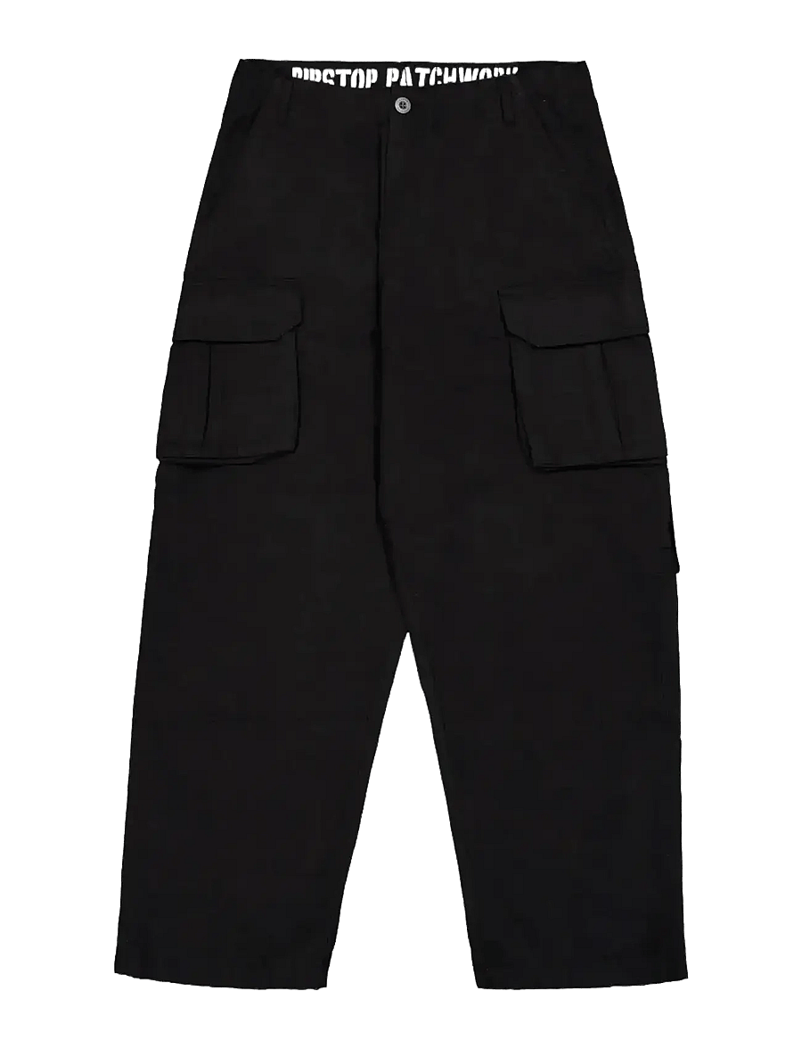 Alpha Industries - Ripstop Patchwork Pant - cargobukser - black - 0