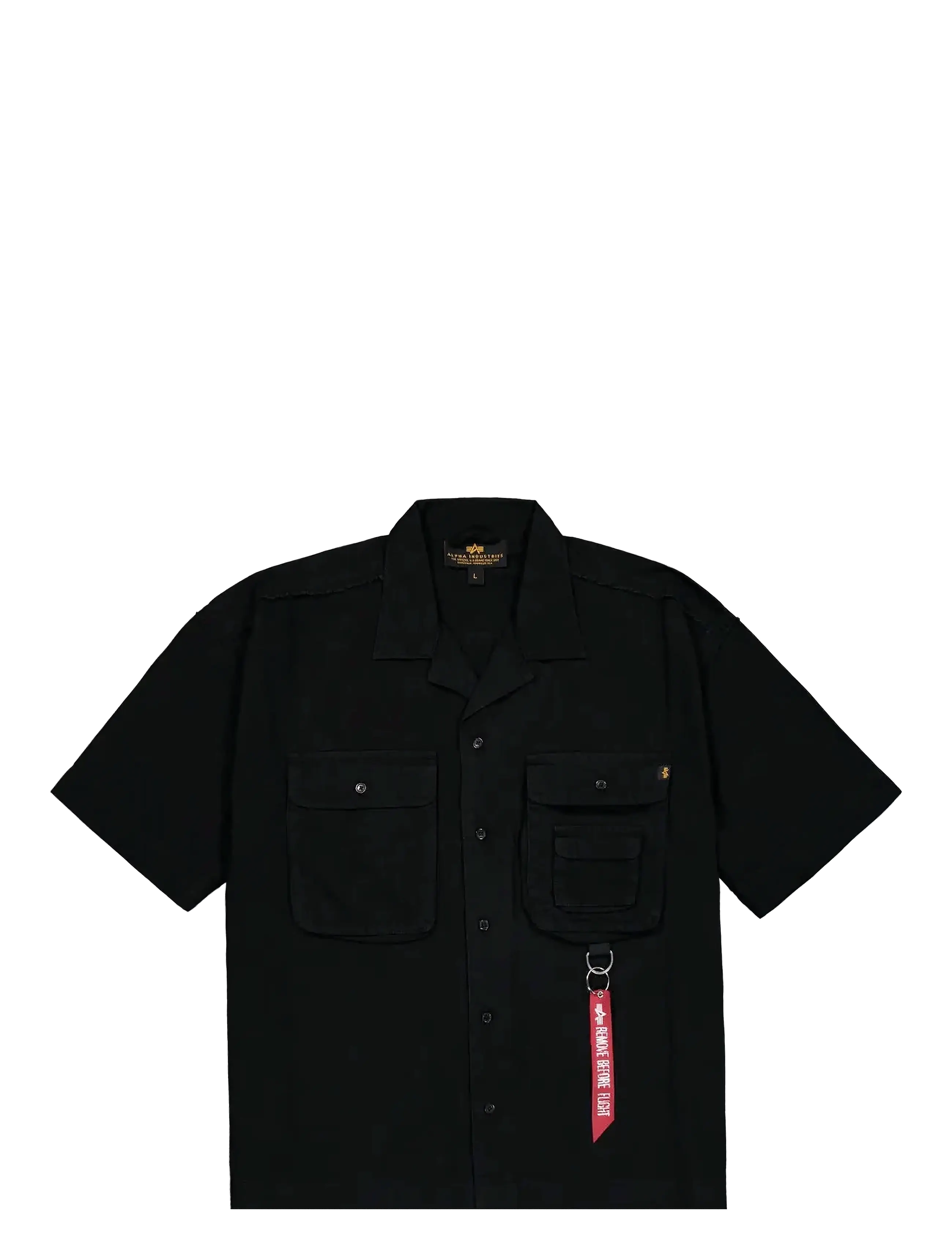 ALPHA INDUSTRIES Aloha Safari Shirt Schwarz - S - Herren