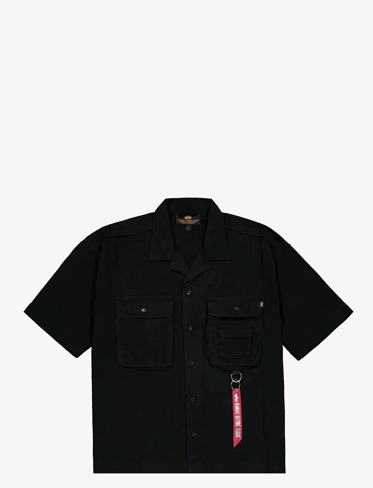 Alpha Industries - Aloha Safari Shirt - lühikeste varrukatega särgid - black - 1
