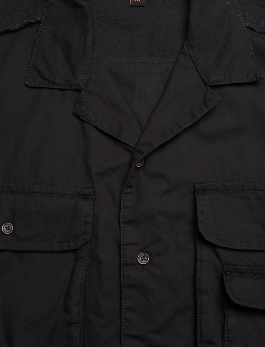 Alpha Industries - Aloha Safari Shirt - kurzarmhemden - black - 5