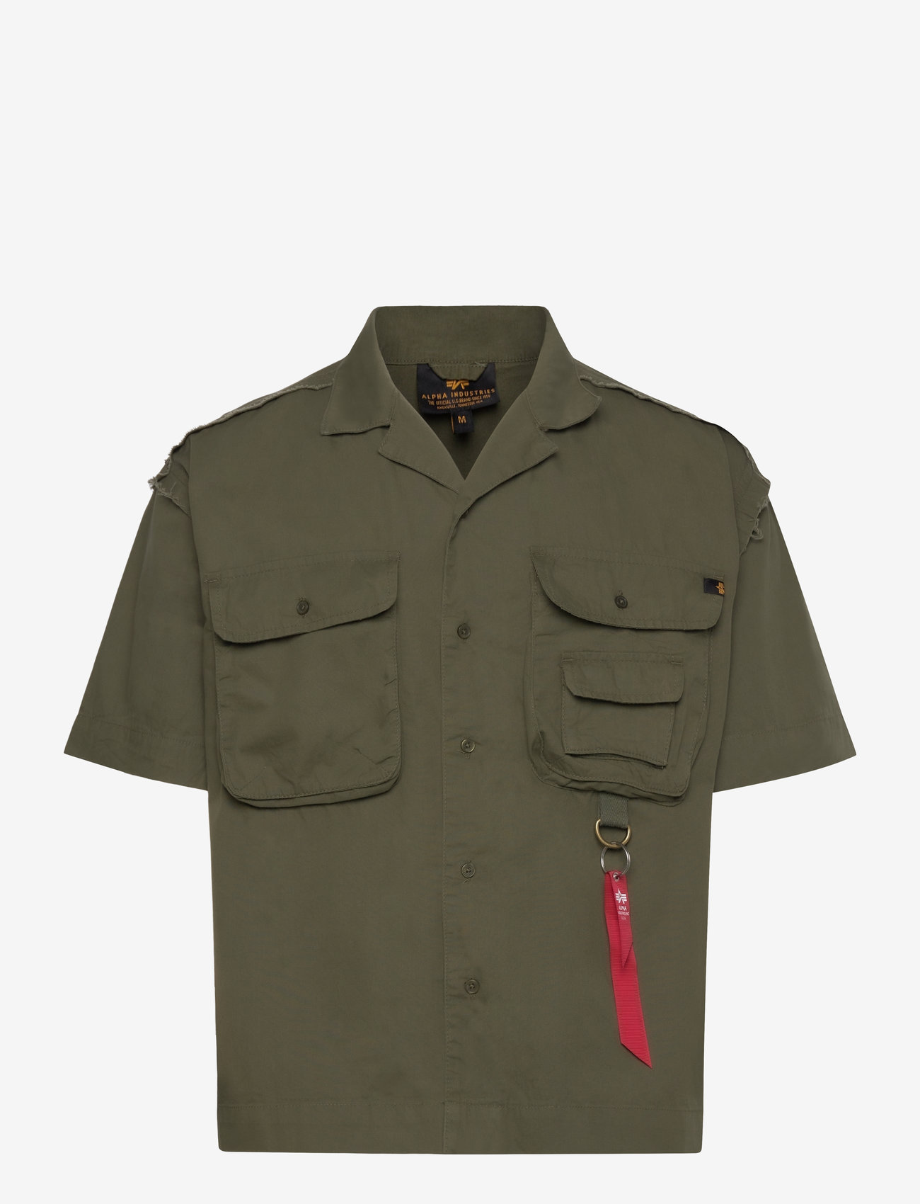 Alpha Industries - Aloha Safari Shirt - kurzarmhemden - dark olive - 1