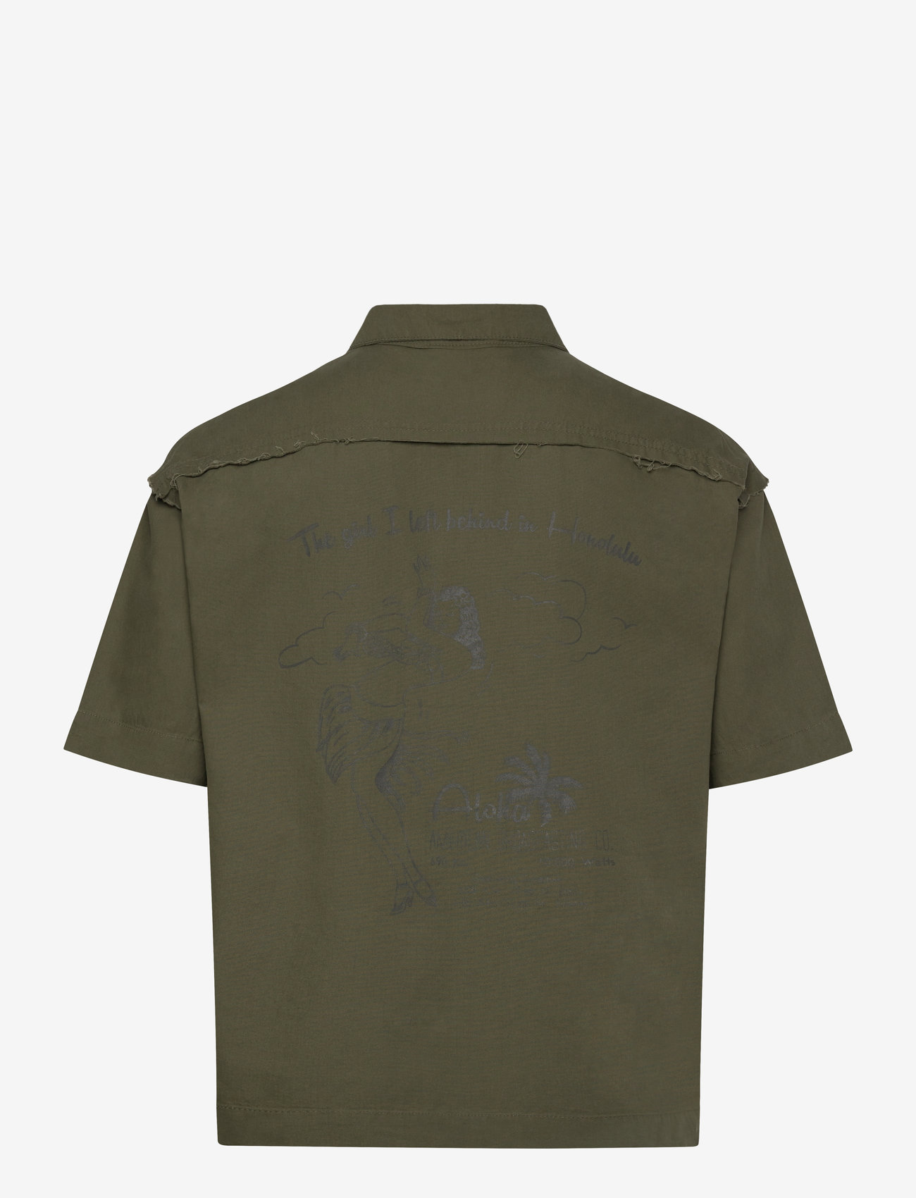 Alpha Industries - Aloha Safari Shirt - kurzarmhemden - dark olive - 2