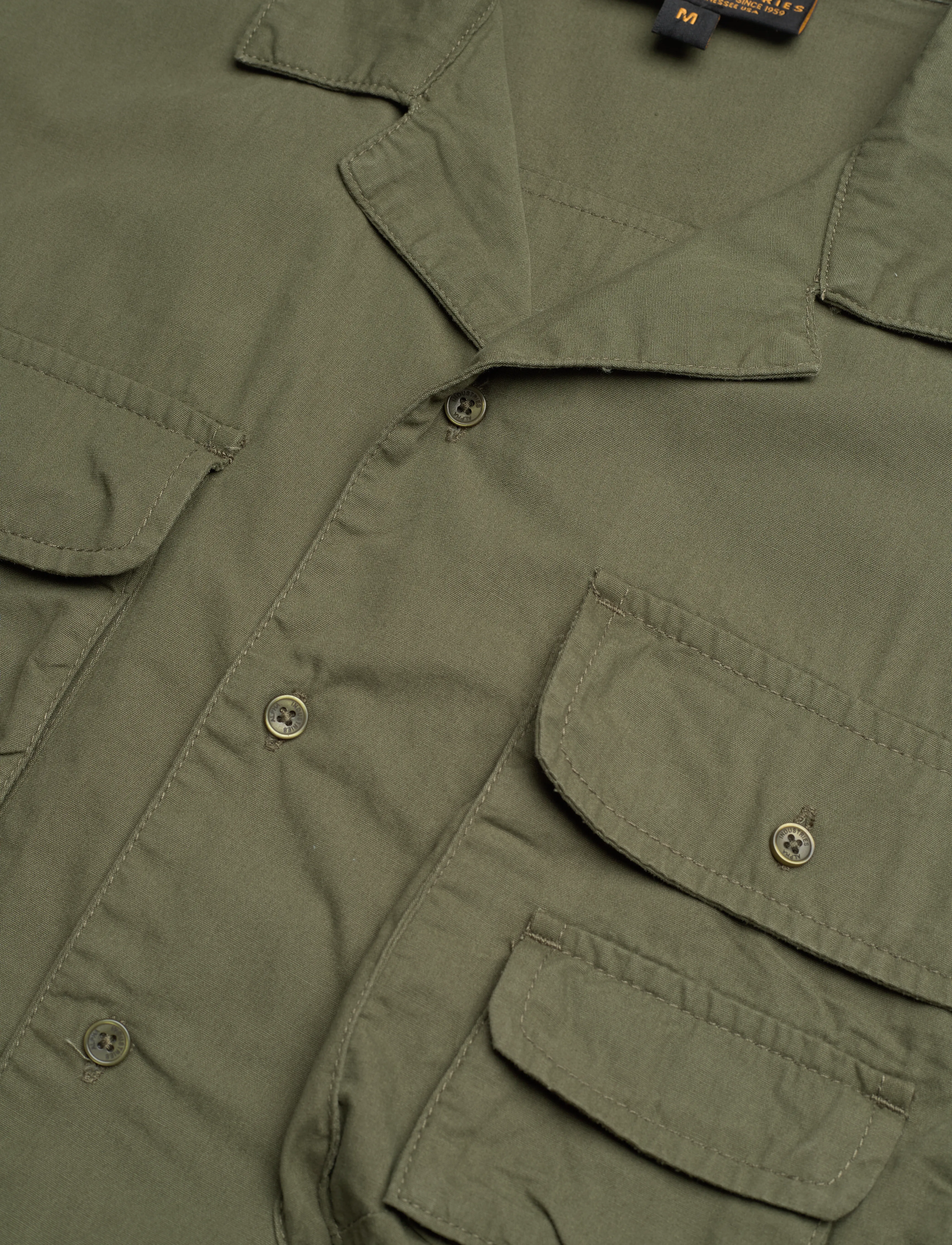 Alpha Industries - Aloha Safari Shirt - kortärmade skjortor - dark olive - 5