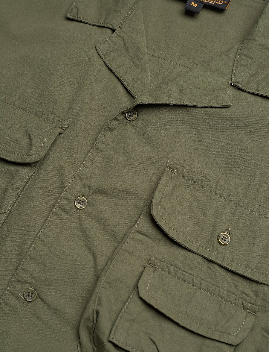 Alpha Industries - Aloha Safari Shirt - kurzarmhemden - dark olive - 5