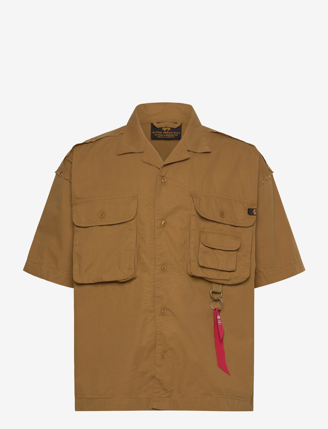 Alpha Industries - Aloha Safari Shirt - kortärmade skjortor - khaki - 1