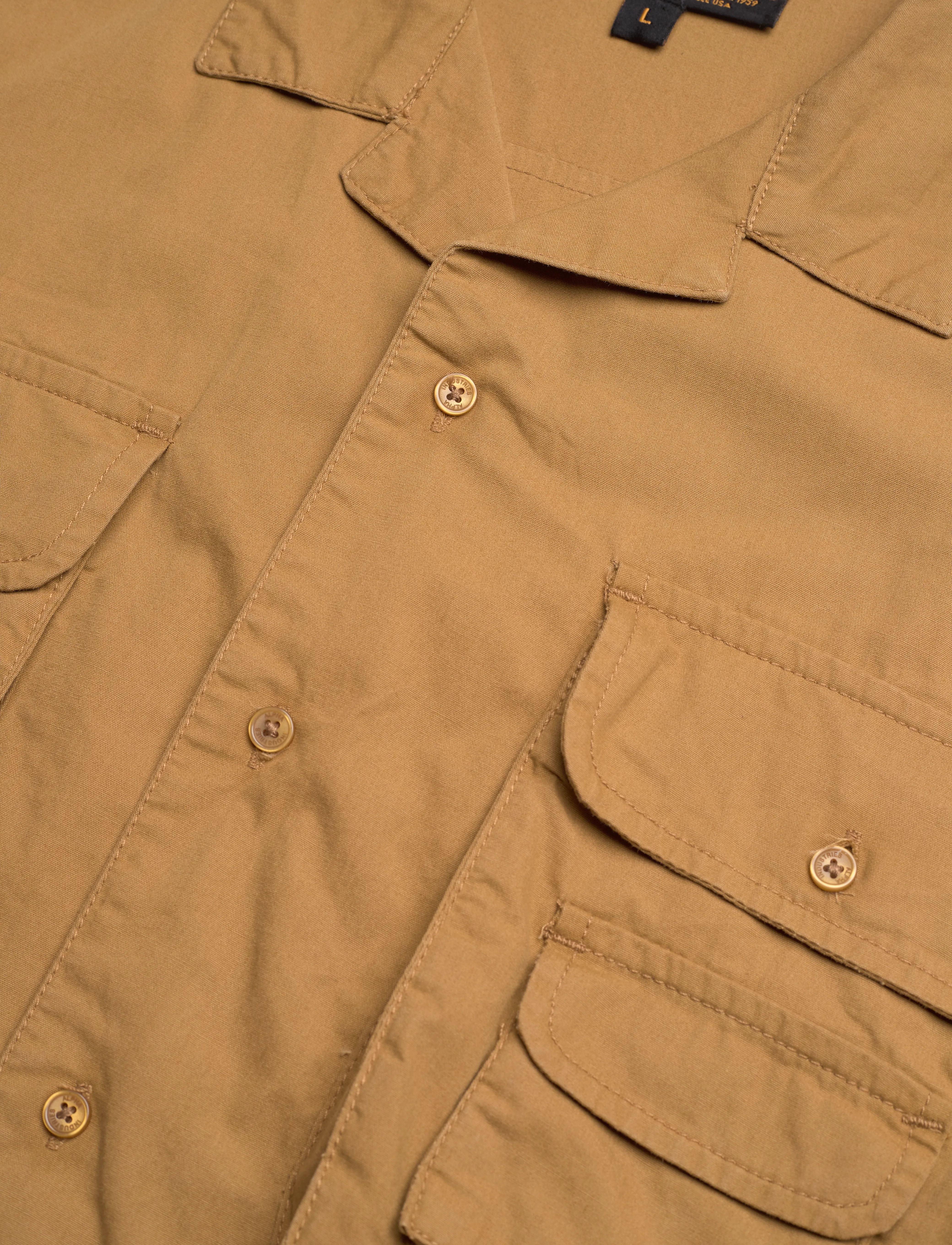 Alpha Industries - Aloha Safari Shirt - stutterma skyrtur - khaki - 5