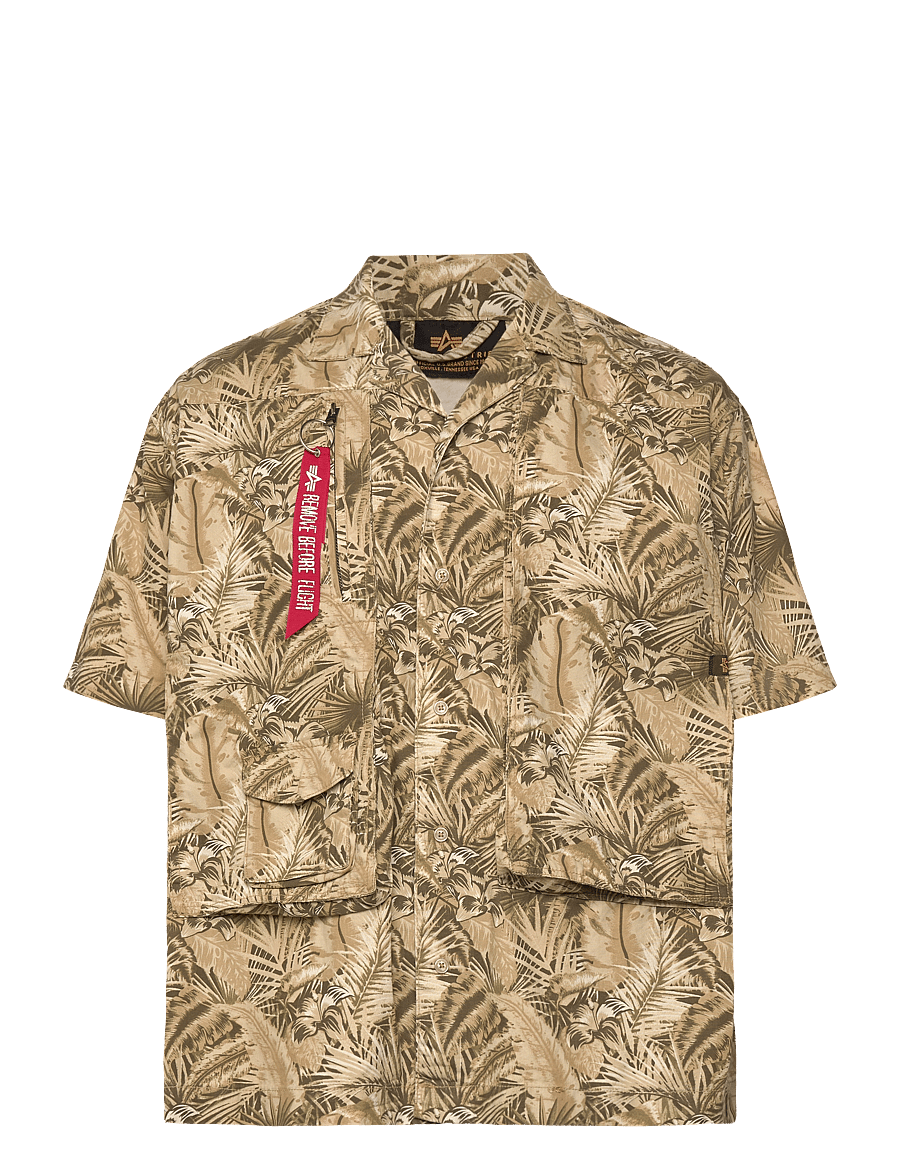 Alpha Industries - Honolulu Safari Shirt - krótki rękaw - honolulu sand camo - 1