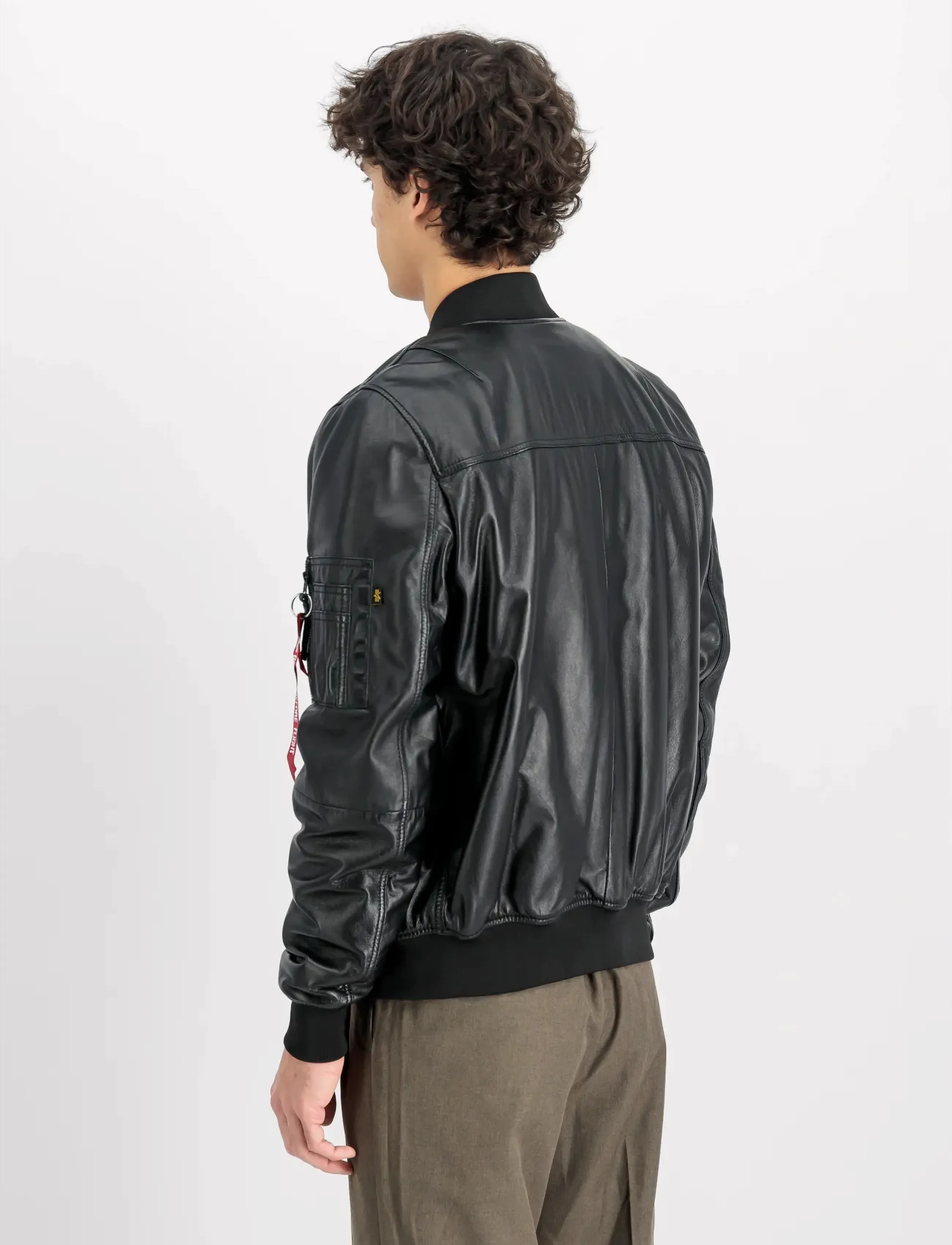 Alpha Industries - MA-1 Leather - bomber jakkar - black - 3