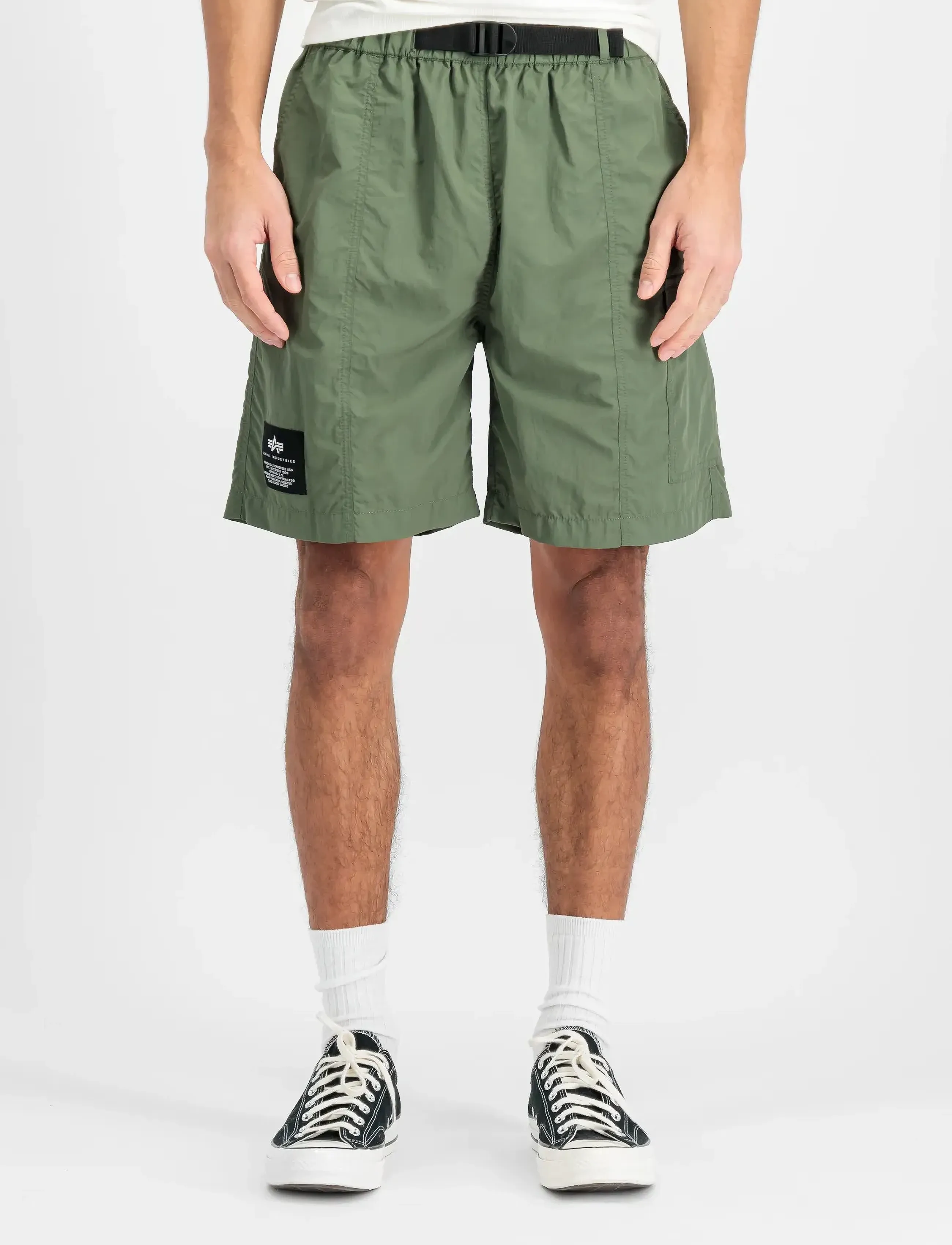 Alpha Industries Nylon Cargo Short, XXL, Green, Shorts > Cargo Shorts, Herre