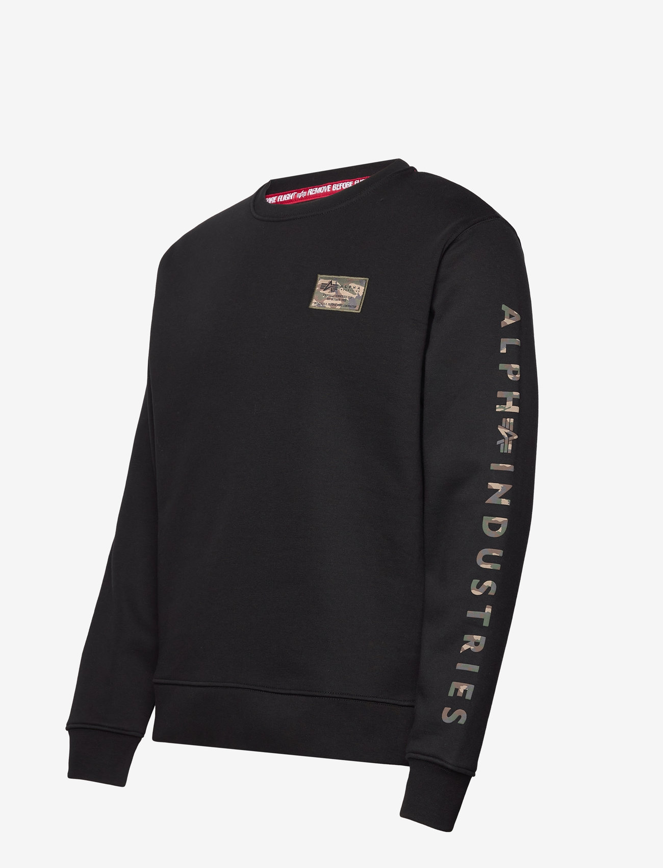 Alpha Industries - Camo Sleeve Sweatshirt - shop by style - black - 2