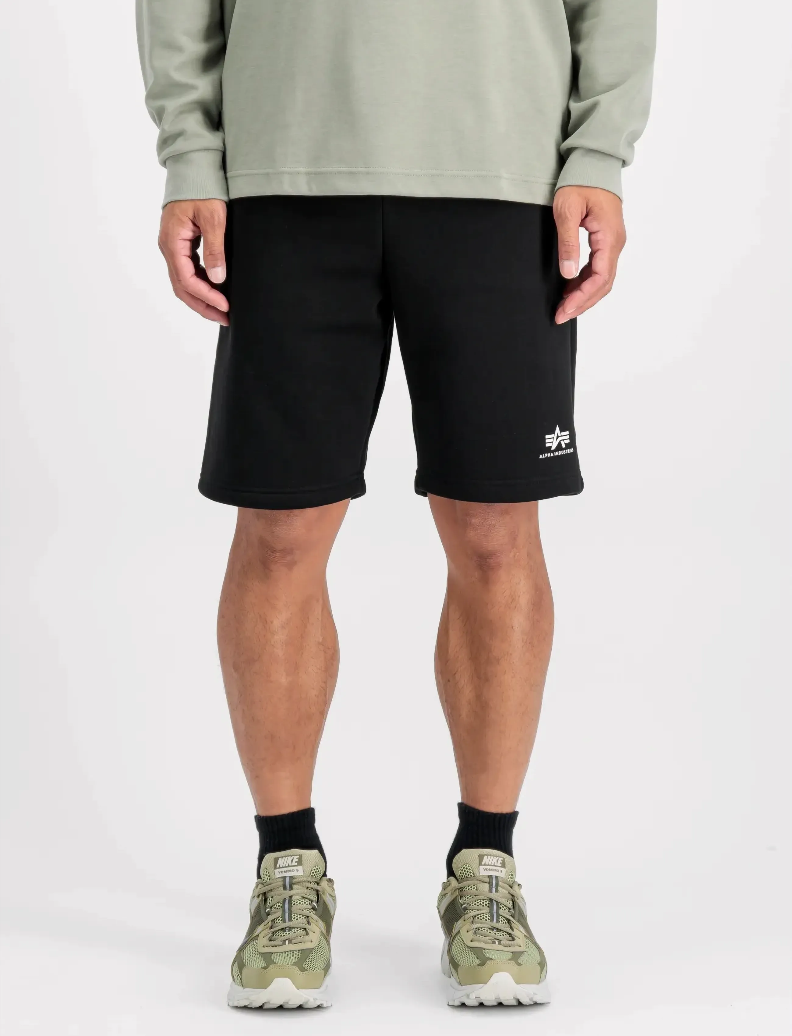 Alpha Industries Basic Short SL II - Streetwear - BLACK / black