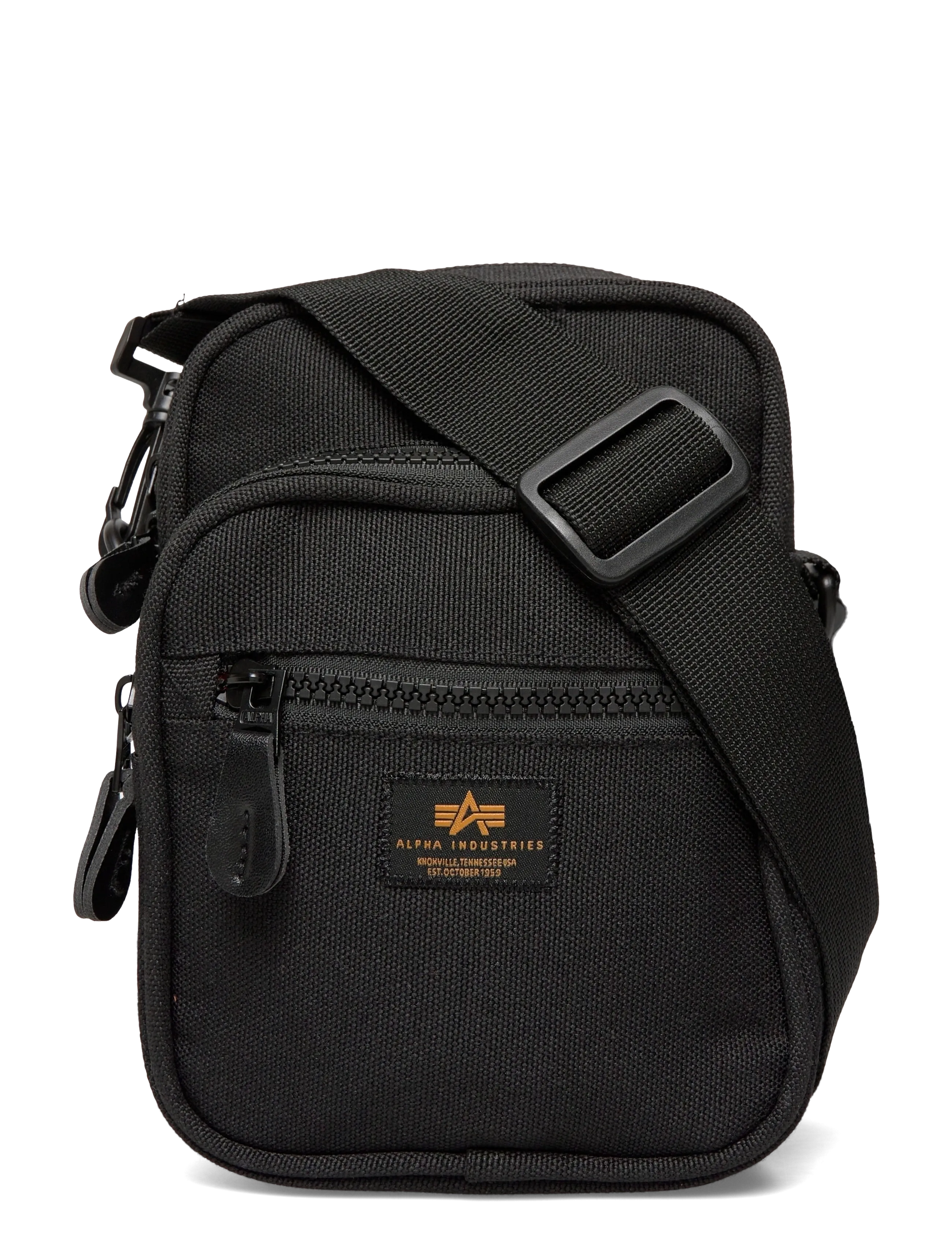Alpha Industries Label Messenger Bag S - Taschen - BLACK / black