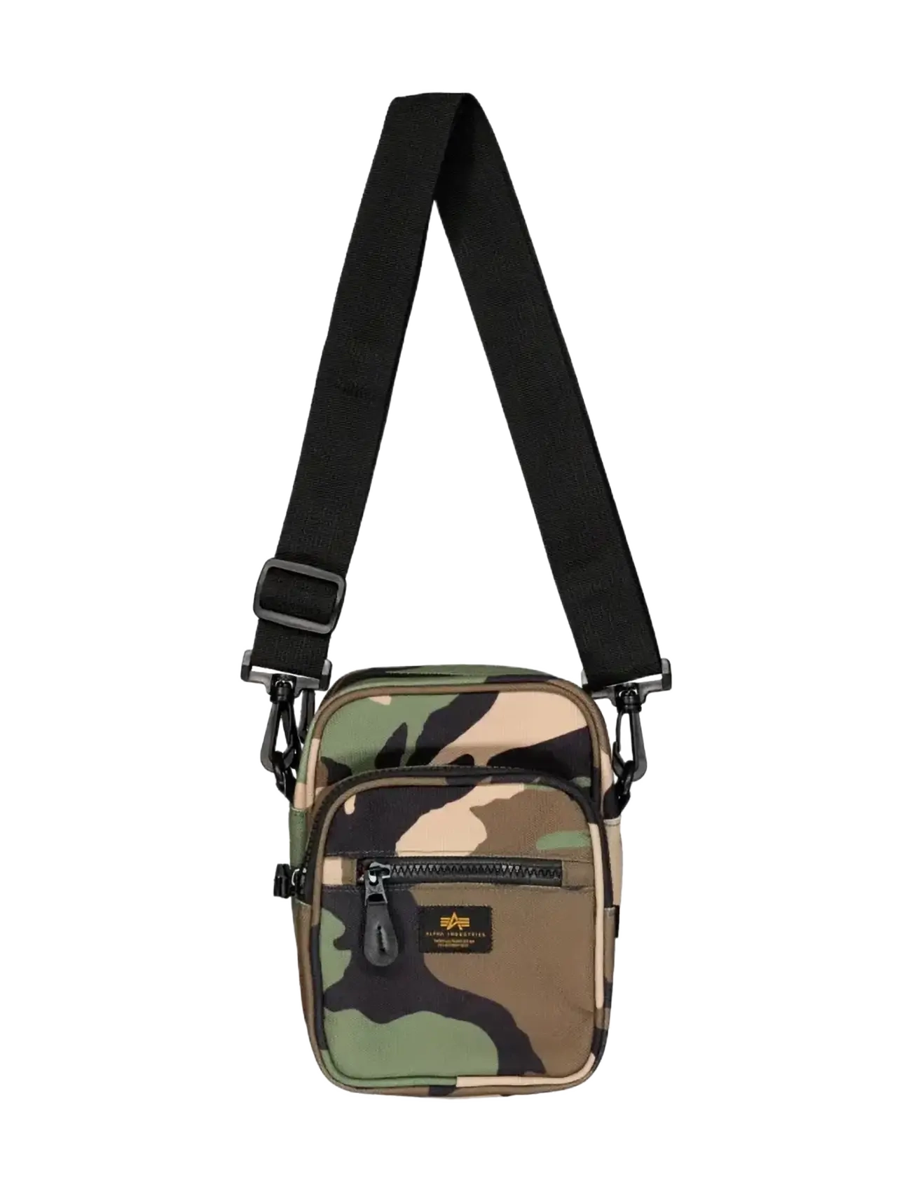 Alpha Industries - Label Messenger Bag S - crossbody bags - wdl camo 65 - 3