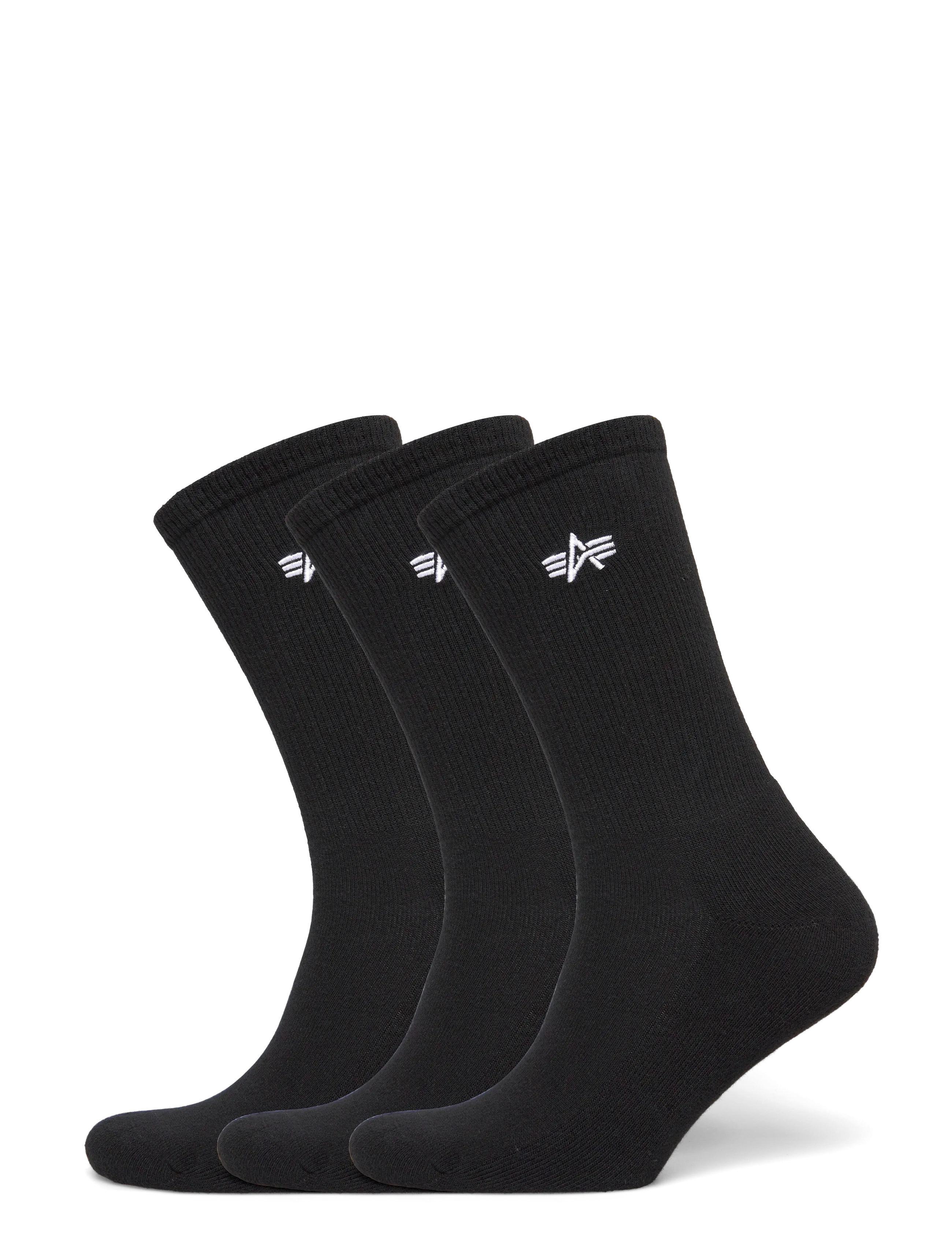 Alpha Industries Basic Socks 3 Pack - Alpha Industries - BLACK / black