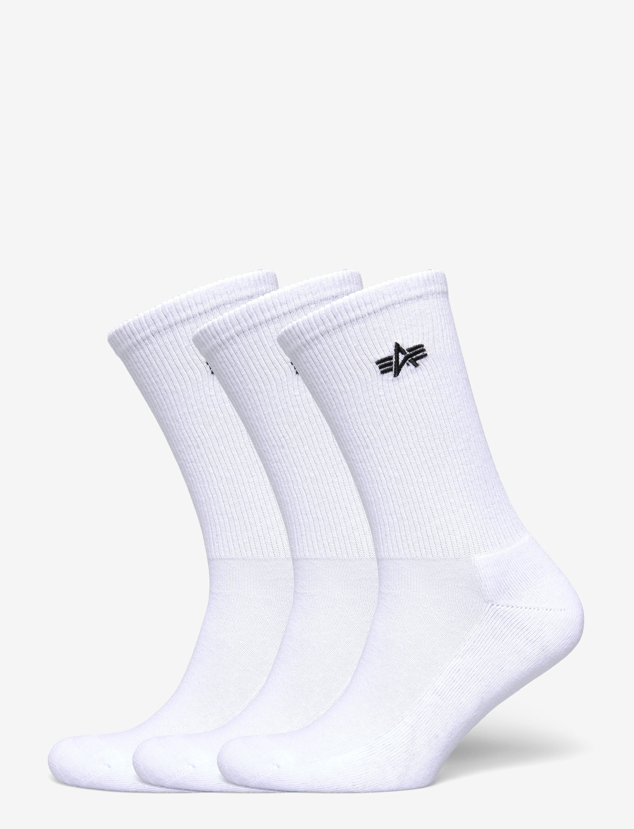 Alpha Industries - Basic Socks 3 Pack - crew socks - white - 0