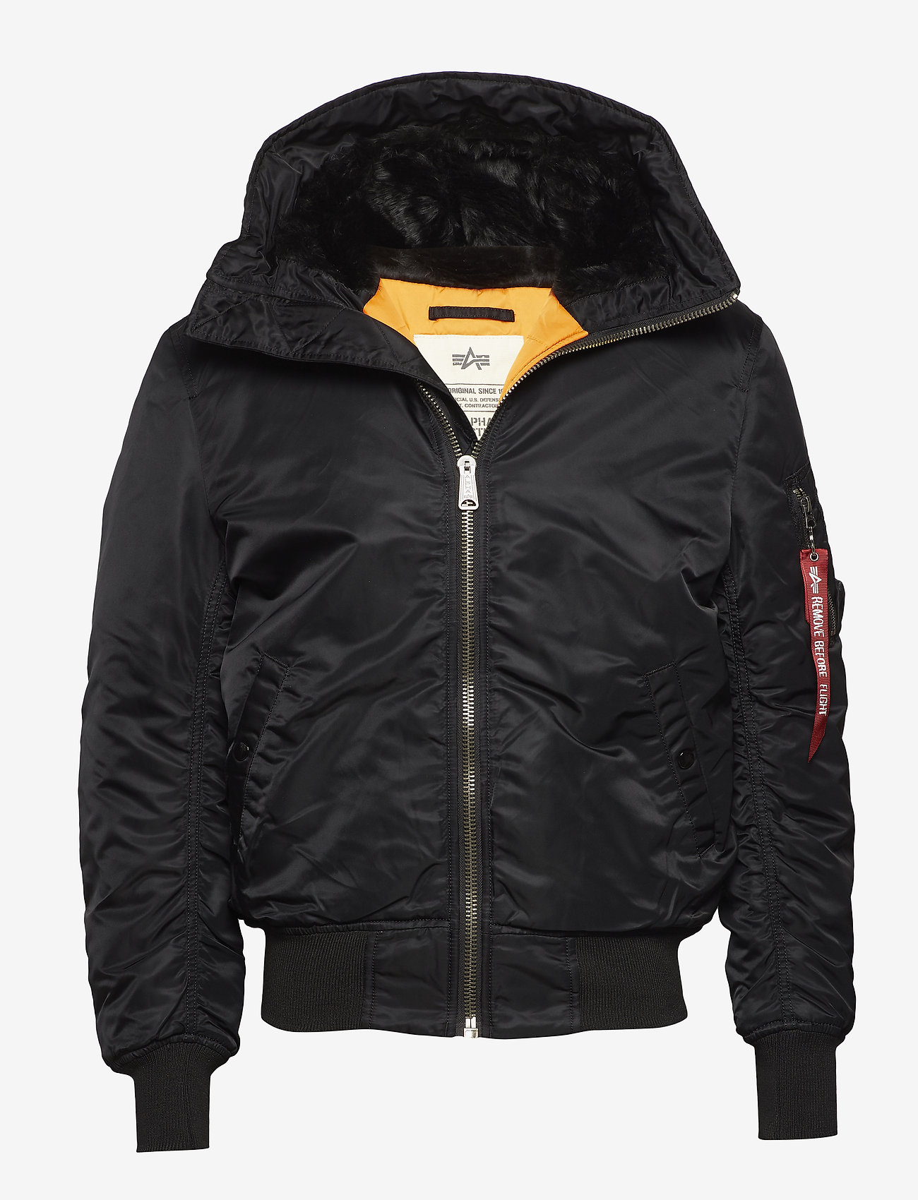 Alpha Industries - MA-1 Hooded - spring jackets - black - 0