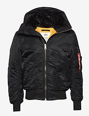 Alpha Industries - MA-1 Hooded - spring jackets - black - 0