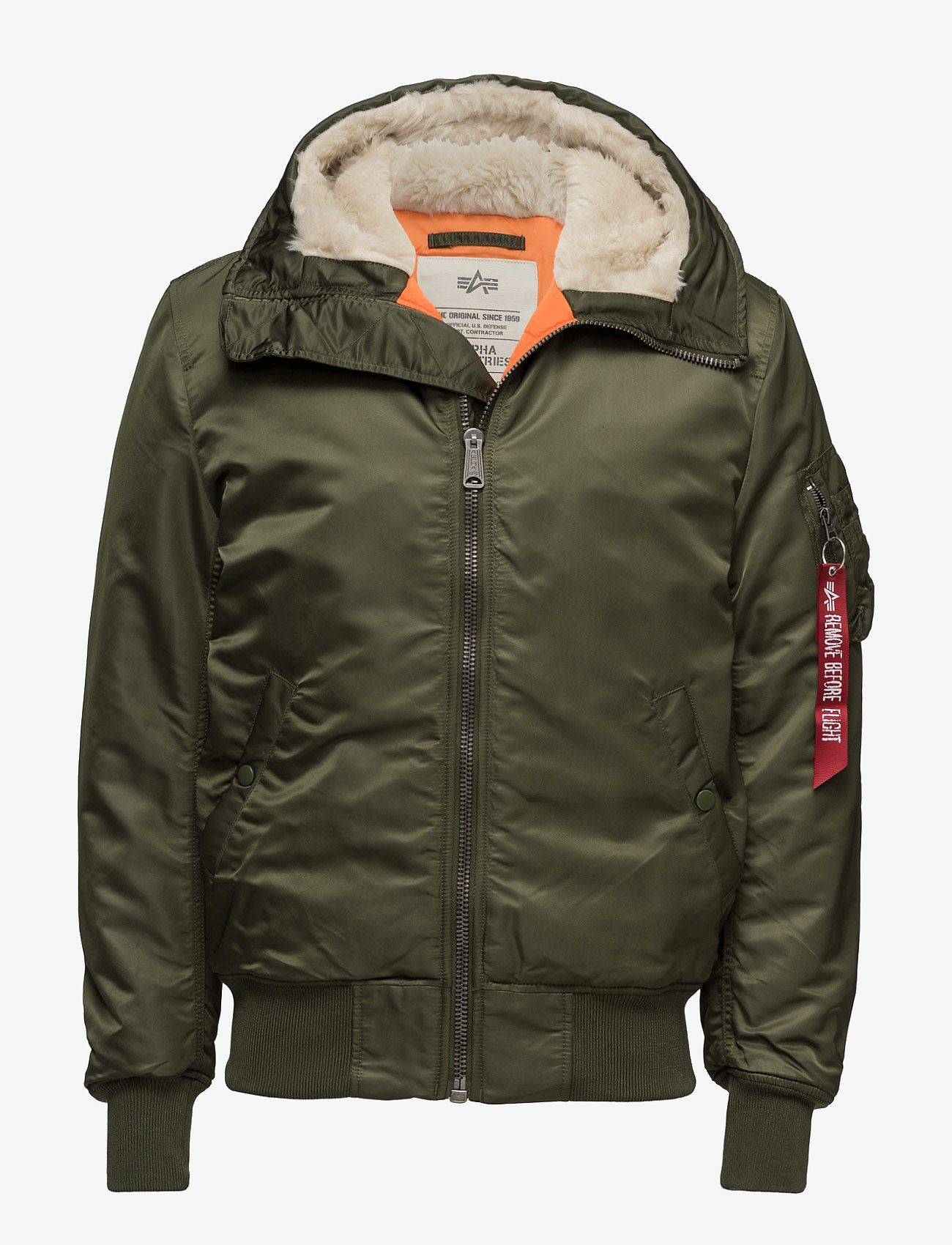 Alpha Industries - MA-1 Hooded - spring jackets - dark green - 0