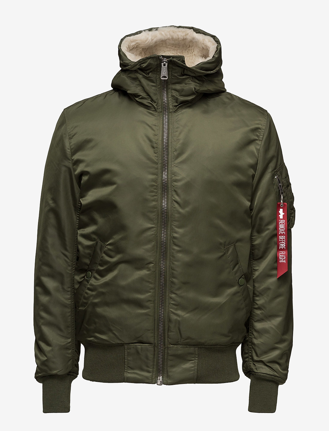 Alpha industries bomber with hood 2025