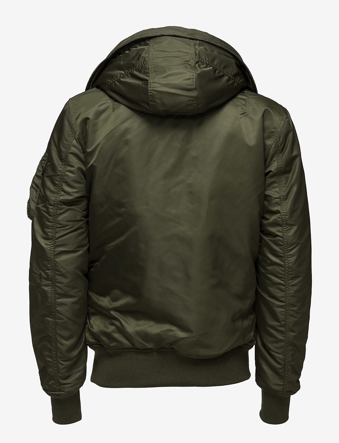 Alpha industries hooded clearance bomber jacket