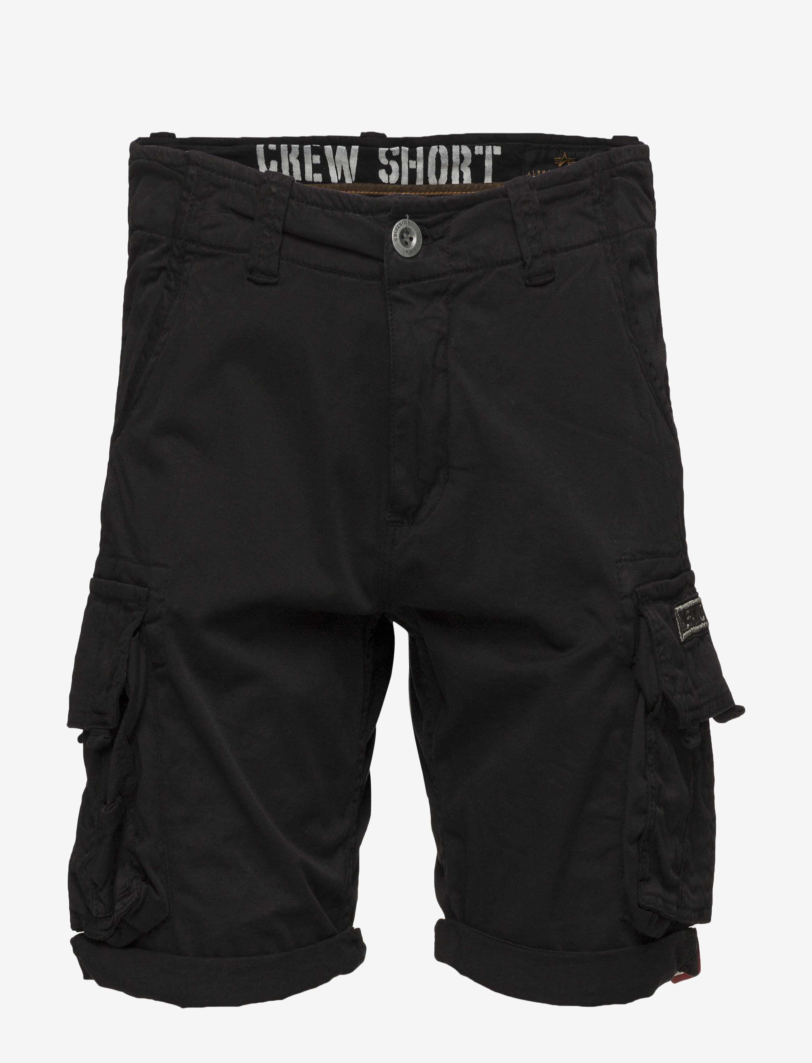 ALPHA INDUSTRIES Crew Kurz Schwarz - 34 - Herren