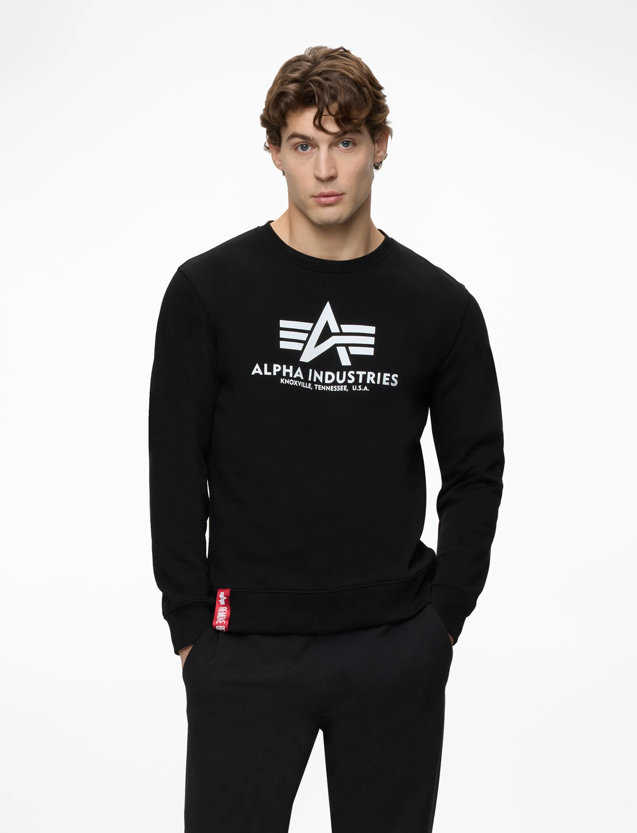 Alpha Industries - Basic Sweater - shoppa efter stil - black - 0